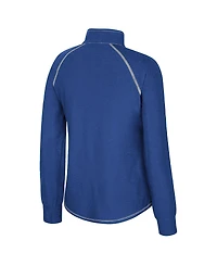 Colosseum Women's Royal Florida Gators Bikram Raglan Quarter-Zip Sweatshirt