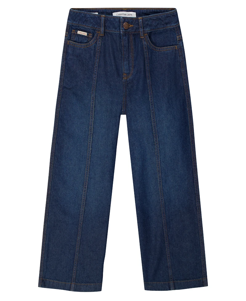 Calvin Klein Girls 7-16 Wide-Leg Denim Jeans