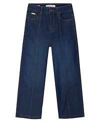 Calvin Klein Girls 7-16 Wide-Leg Denim Jeans