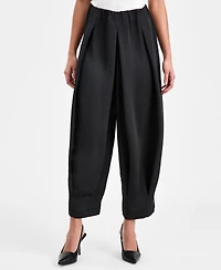Bar Iii Women's Bubble-Waist Cropped Pants, Macy's Exclusive