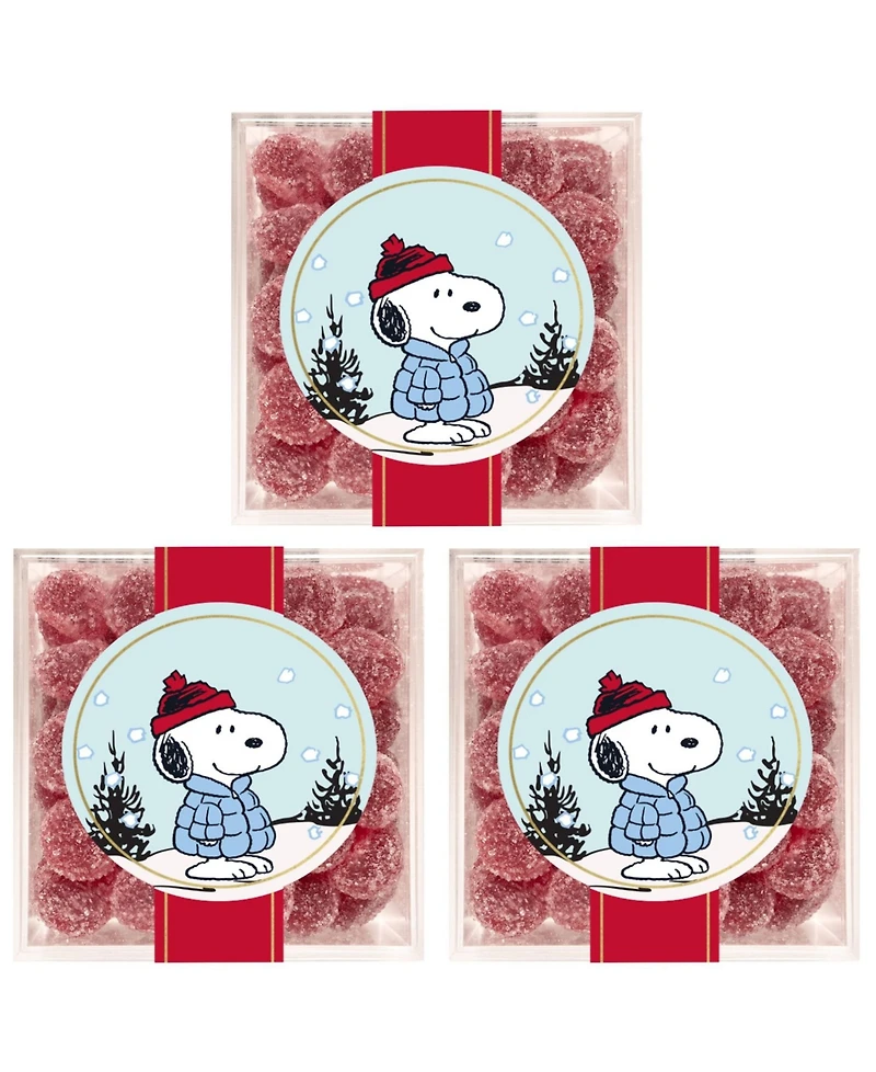 Sugarfina Snoopy Sugared Cranberries 3-Pc. Kit