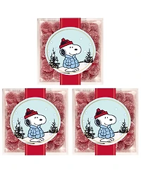 Sugarfina Snoopy Sugared Cranberries 3-Pc. Kit
