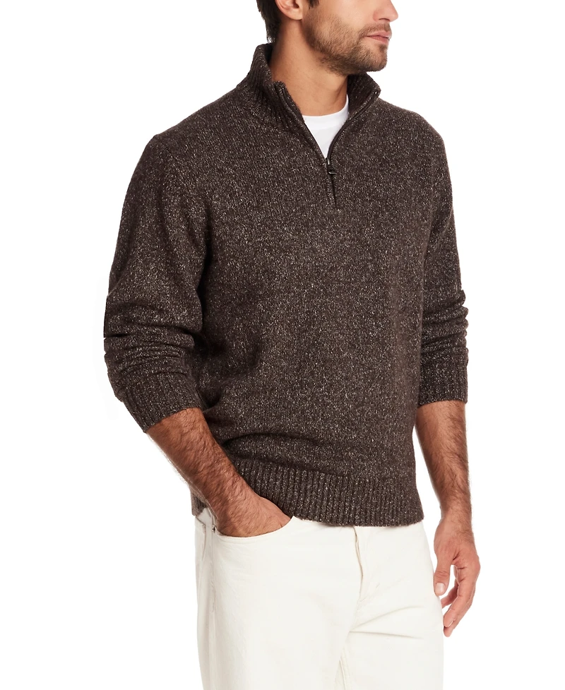 Weatherproof Vintage Men's Quarter Zip Long Sleeve Sweater