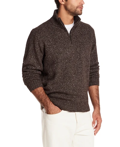 Weatherproof Vintage Men's Quarter Zip Long Sleeve Sweater