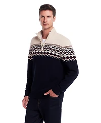 Weatherproof Vintage Men's Icelandic Quarter Zip Sweater