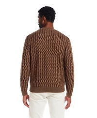 Weatherproof Vintage Men's Braided Crewneck Sweater