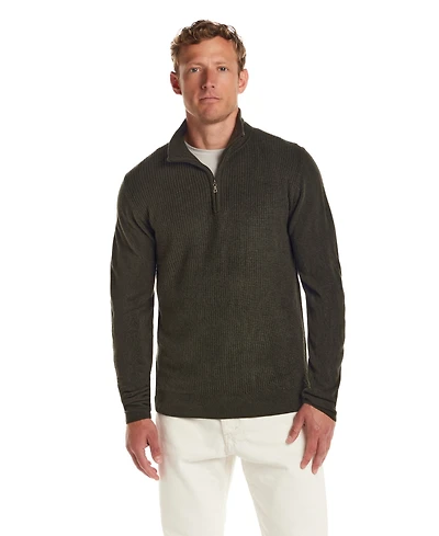 Weatherproof Vintage Men's Textured Quarter-Zip Sweater