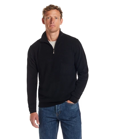 Weatherproof Vintage Men's Textured Quarter-Zip Sweater