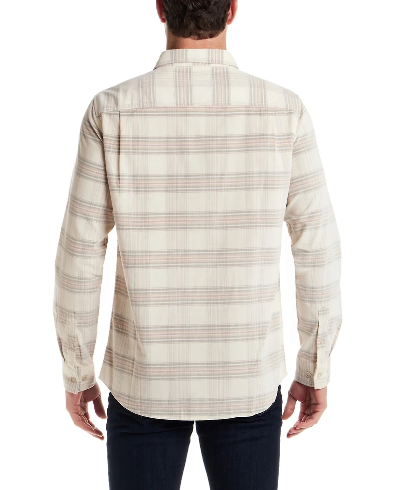 Weatherproof Vintage Men's Plaid Corduroy Shirt