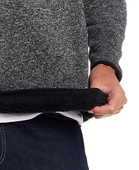 Weatherproof Vintage Men's Fleece Quarter Zip Sweater with Sherpa