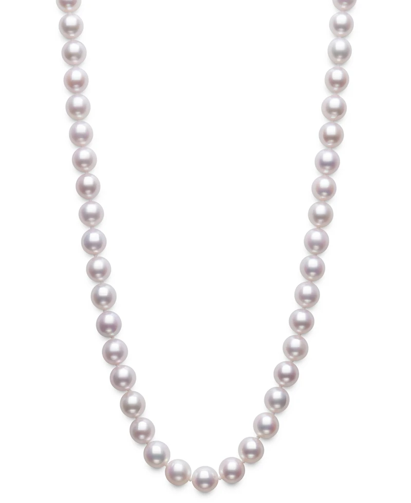 Belle de Mer Cultured Akoya Pearl (8-8.5mm) Necklace in 14k Gold