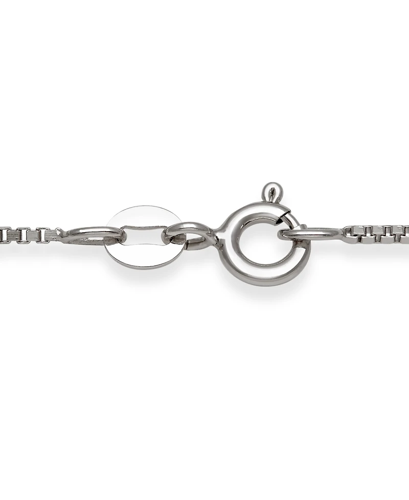 Belle de Mer Cultured Freshwater White Drop Pearl (8-9mm) and Lab Created Sapphire Necklace in Sterling Silver