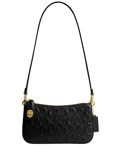 Coach Penn Signature Patent Leather Shoulder Bag