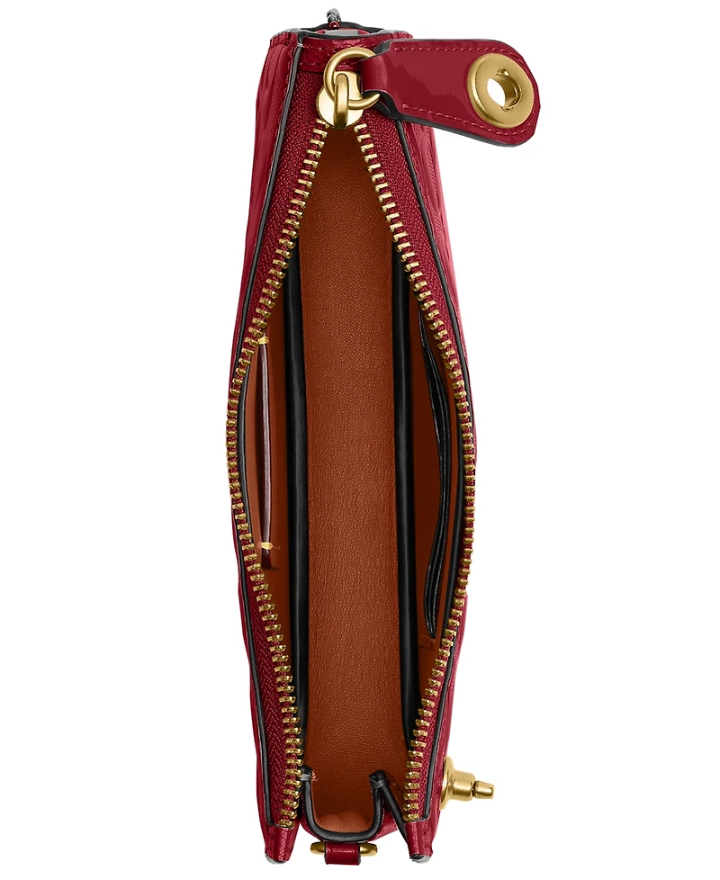 Coach Penn Signature Patent Leather Shoulder Bag