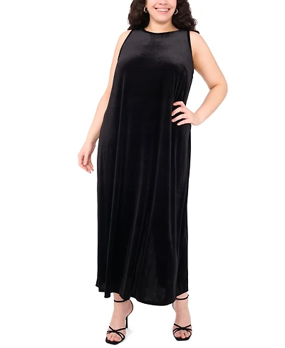 Vince Camuto Plus Sleeveless A-Line Maxi Dress