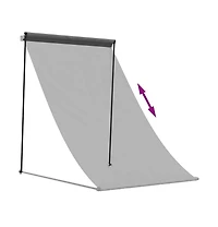 vidaXL Retractable Awning Anthracite