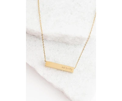 Starfish Project Walk Humbly Bar Necklace