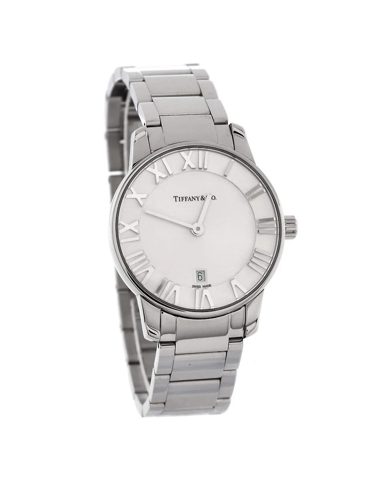 Pre-Owned Tiffany & Co Atlas 2-Hand Quartz Watch in Stainless Steel 29mm