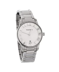 Pre-Owned Tiffany & Co Atlas 2-Hand Quartz Watch in Stainless Steel 29mm