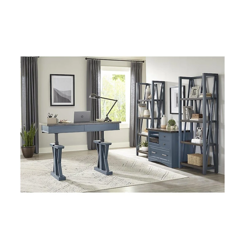 Parker House Furniture Parker House Americana Modern - Denim Etagere Bookcase