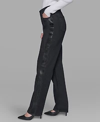 Karl Lagerfeld Paris Petite Rhinestone Denim Jeans