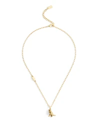 Coach Gold Plated Rexy Pendant Necklace