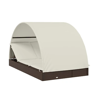 Patio Sunbed Brown