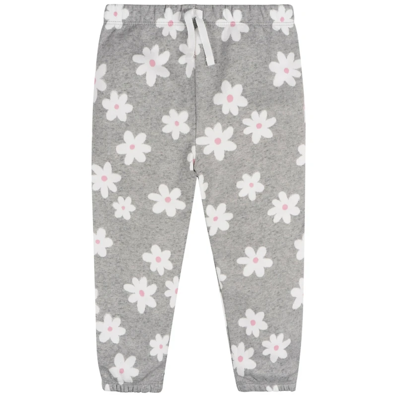 Gerber Baby Girls 2-Piece Fleece Outfit Set Daisies, 0-3 Months