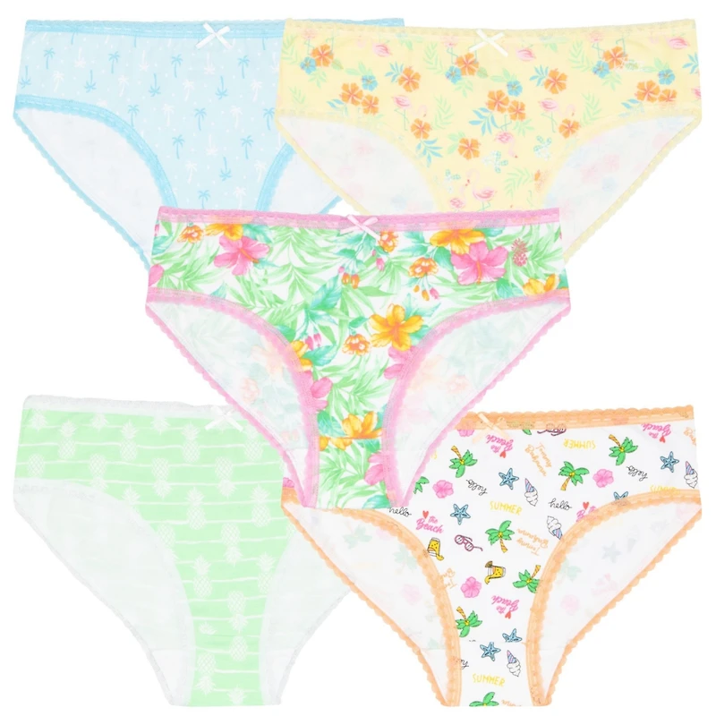 Tommy Bahama Girls Cotton 5 Pack Underwear