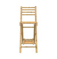vidaXL Outdoor Bar Stool Natural Bamboo Standard Outdoor Bar Stool Size
