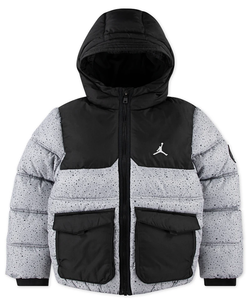 Jordan Boys 8-18 Printed Full Zip Puffer Jacket
