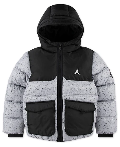 Jordan Boys 8-18 Printed Full Zip Puffer Jacket