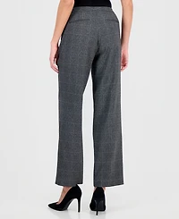 Le Suit Women's Notch-Lapel Mid-Rise Straight-Leg Pantsuit