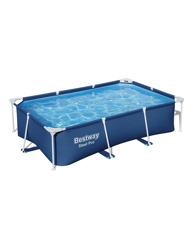 Bestway Steel Pro 8.5'x67"x24" Rectangular Above Ground Outdoor Swimming Pool