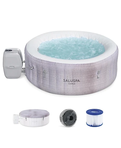 Bestway SaluSpa Cancun 2 to 4 Person Inflatable Hot Tub, Energy-Efficient Spa