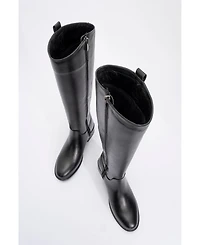 Forever & Always Shoes Acro Leather Boot (Women)