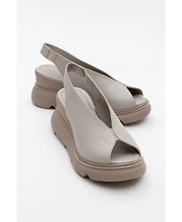 Forever & Always Shoes Sam Leather Platform Sandal (Women)