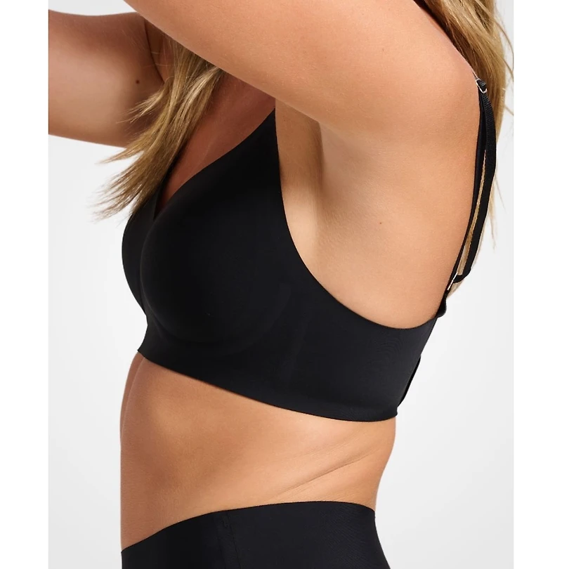 Siella Women's Invisible V-Neck Padded Bra