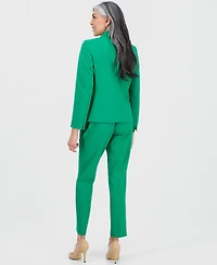 Le Suit Women's Notch-Lapel Mid-Rise 2 Piece Pantsuit, Regular & Petites