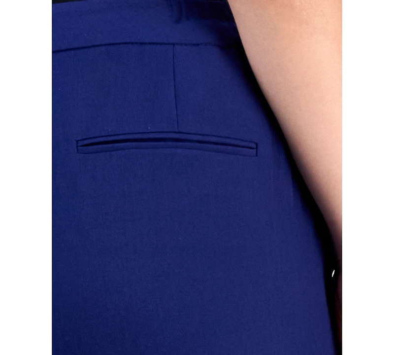 Le Suit Plus Notch-Lapel Mid-Rise Pantsuit