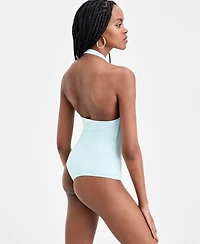 Bar Iii Women's Second Skin Halter Bodysuit, Macy's Exclusive
