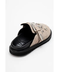Forever & Always Shoes Maril Leather Buckle Sandal (Women)