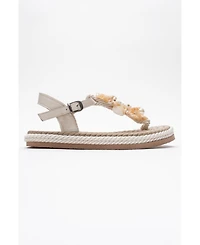 Forever & Always Shoes Lely Leather Thong Sandal (Women)