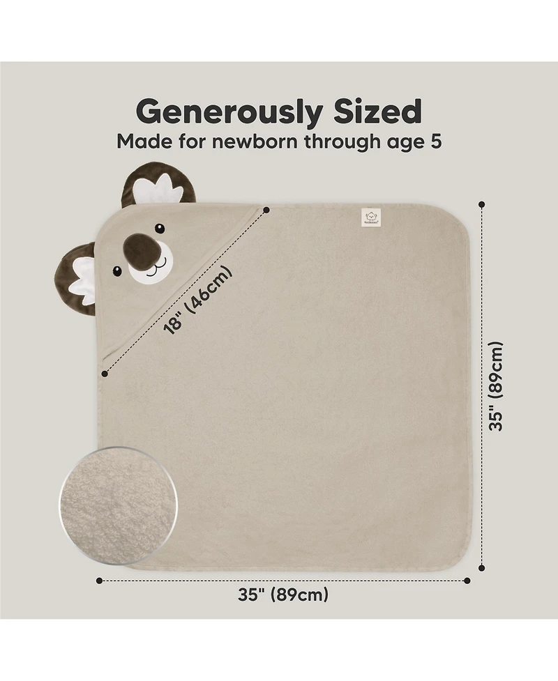 KeaBabies Cuddle Baby Hooded Towel, Bath Towels, Beach Towel for Newborn