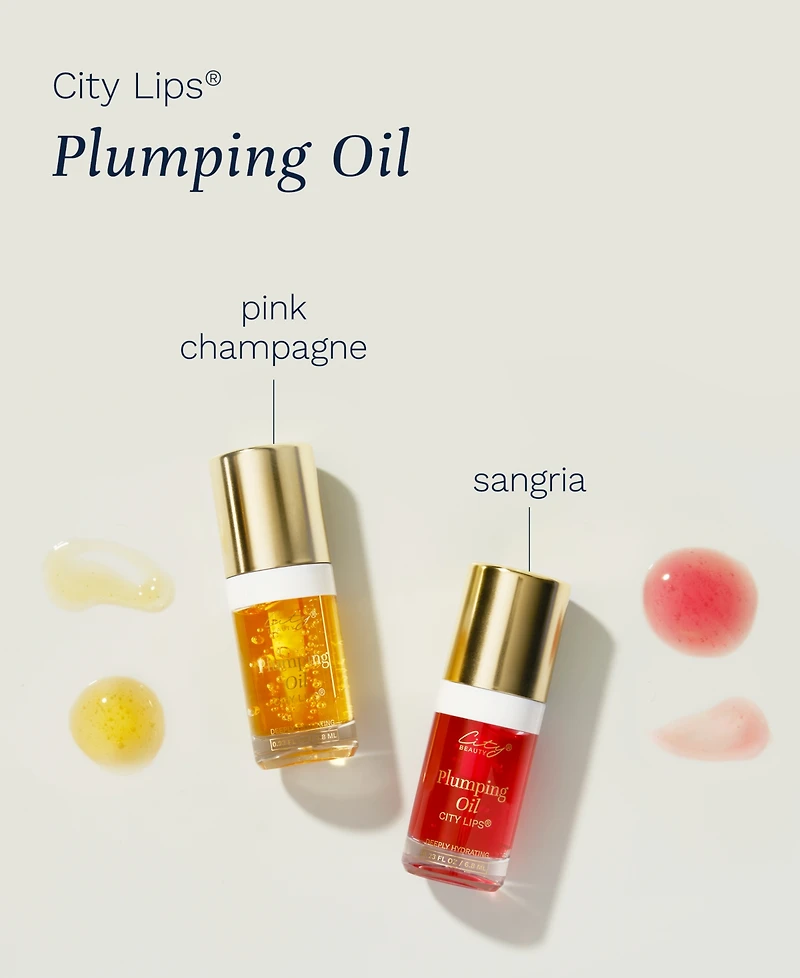 City Beauty City Lips Plump Oil- Sangria, 0.23 oz.