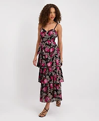 Siena Women's Sweetheart Neck Embroidered Dress