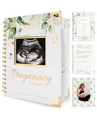 KeaBabies Pregnancy Journal Memory Book: Inspire, 90 Pages Hardcover Book, Journals for First Time Moms