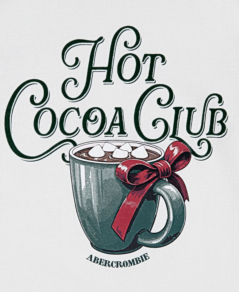 abercrombie kids Girls 5-18 Hot Cocoa Club Long Sleeve T-Shirt