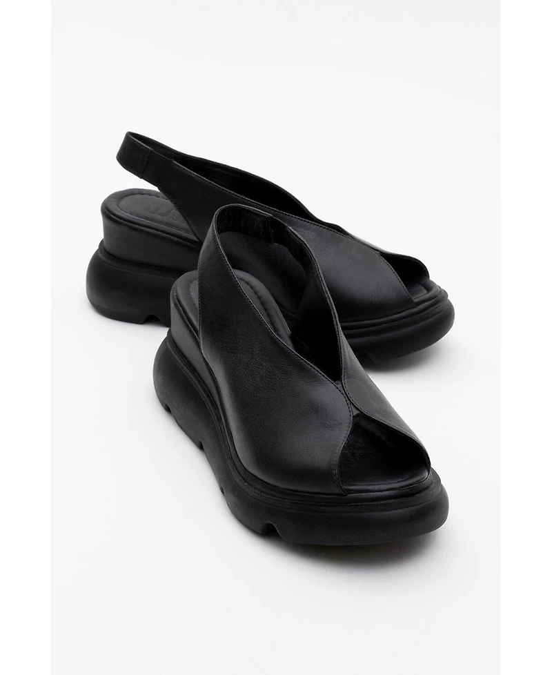 Forever & Always Shoes Sam Leather Platform Sandal (Women)