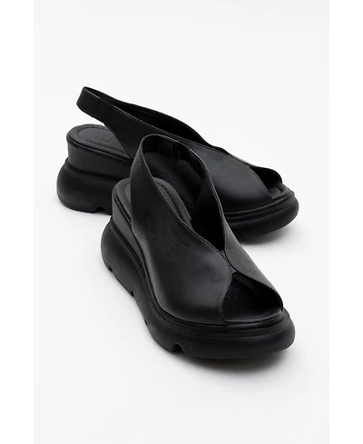 Forever & Always Shoes Sam Leather Platform Sandal (Women)